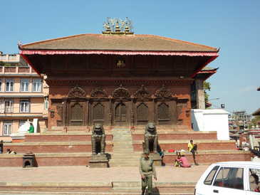 Photo of a temple in Durbar Square