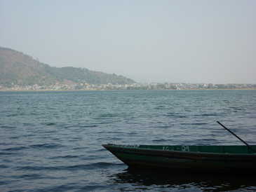 Photo of the lake in Pokhara
