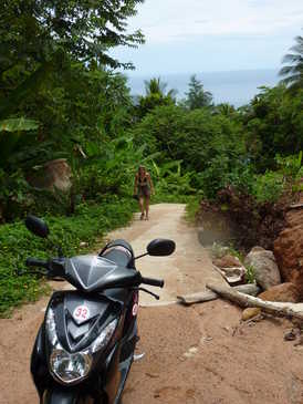 Photograph of our little scooter