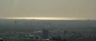 Photo of LA skyline from the Observatory